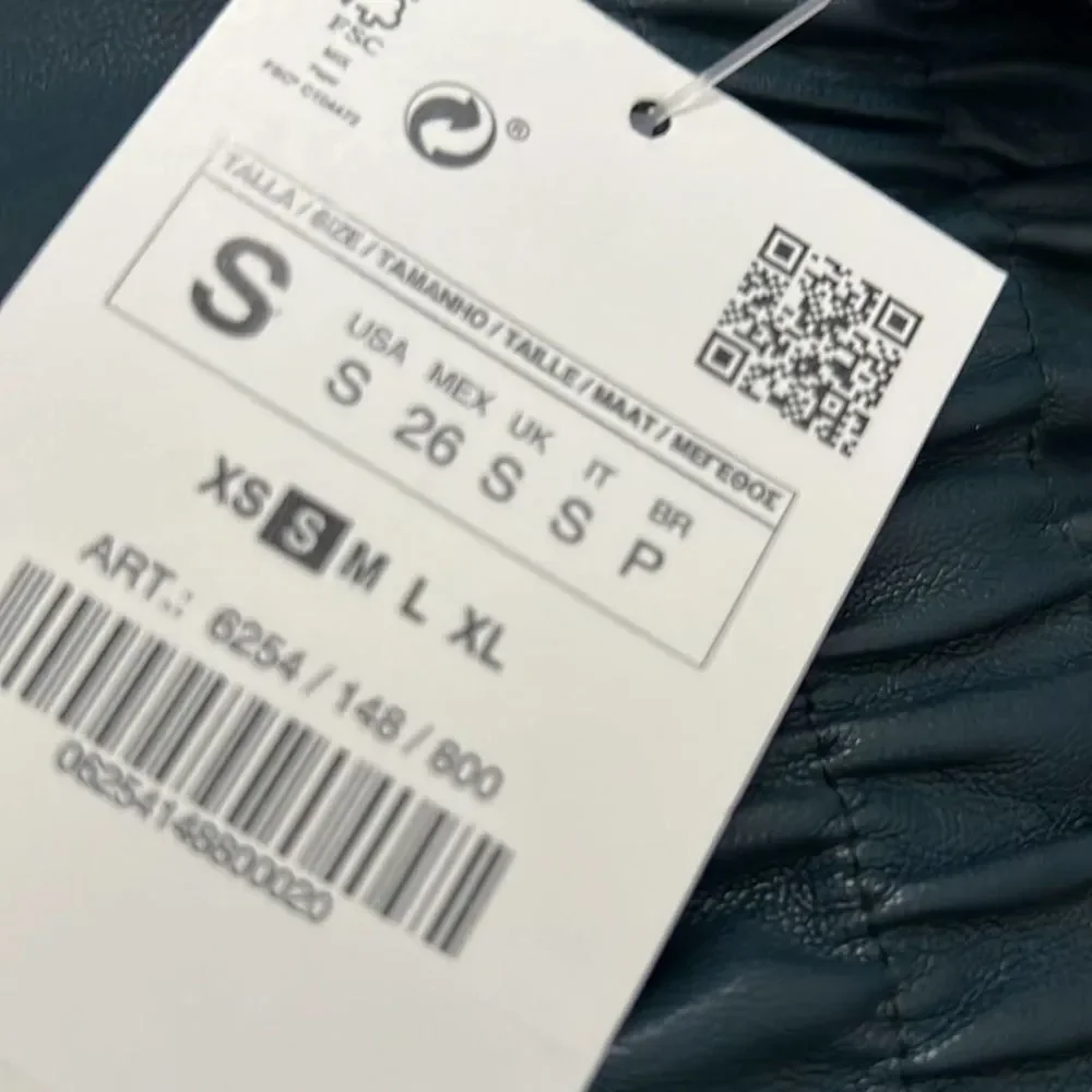 Zara faux green